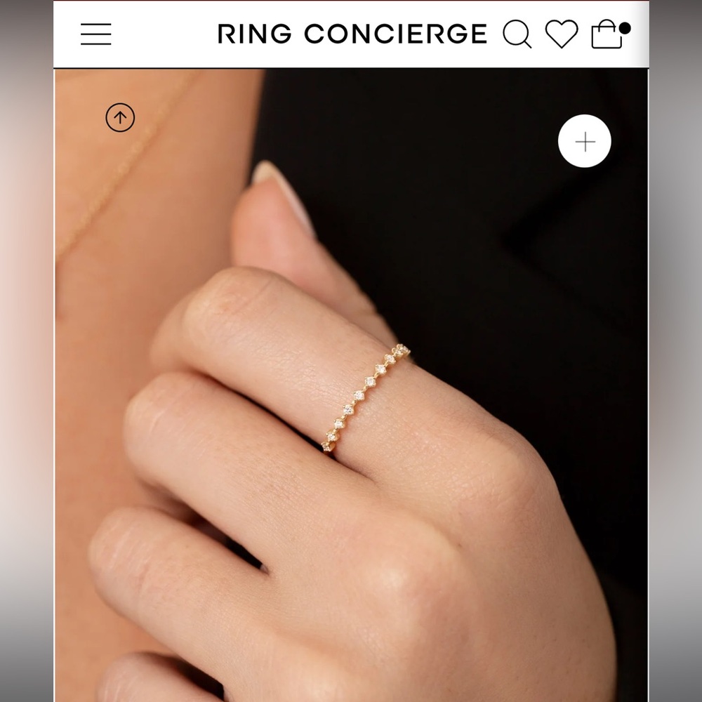 Ring Concierge - Diamond Station Stackable Ring S… - image 2